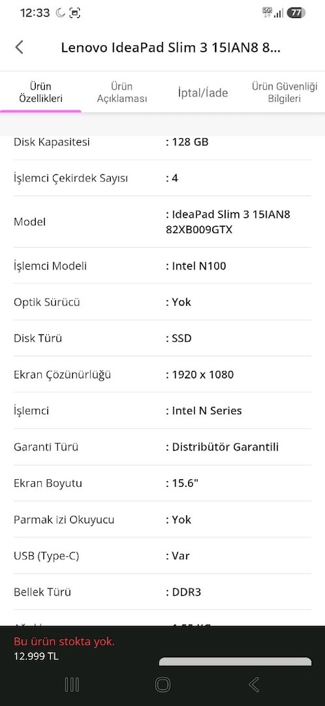 Lenovo IdeaPad Slim 3 - 6