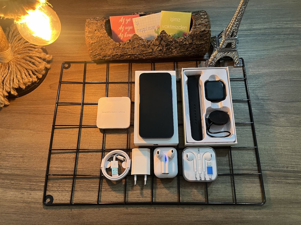 FULL AKSESUARLI İPHONE 12 BLUE - 4