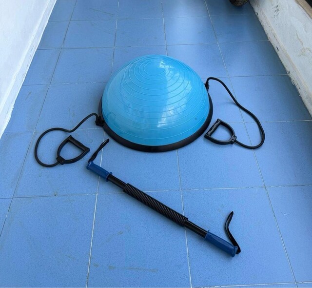 bosu topu ve germe aparatı