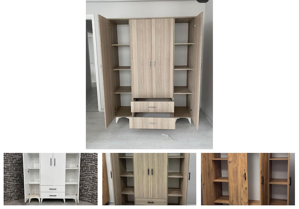4 kapaklı elbise dolabı mhzodxvdga - 4