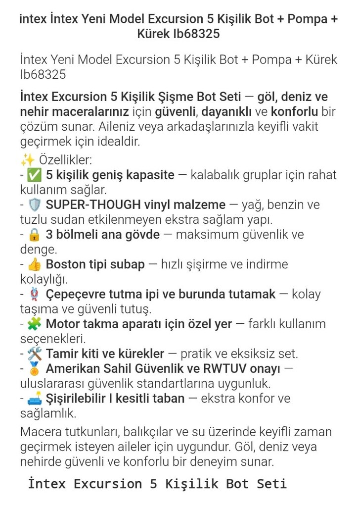 Satılık bot - 2