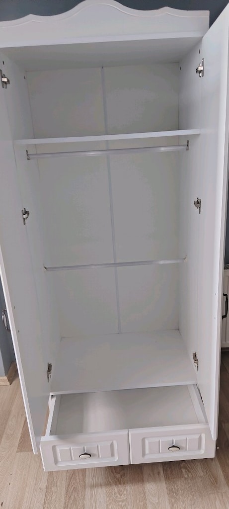 2 Kapaklı Dolap Beyaz Renk Deformesi yok - 2