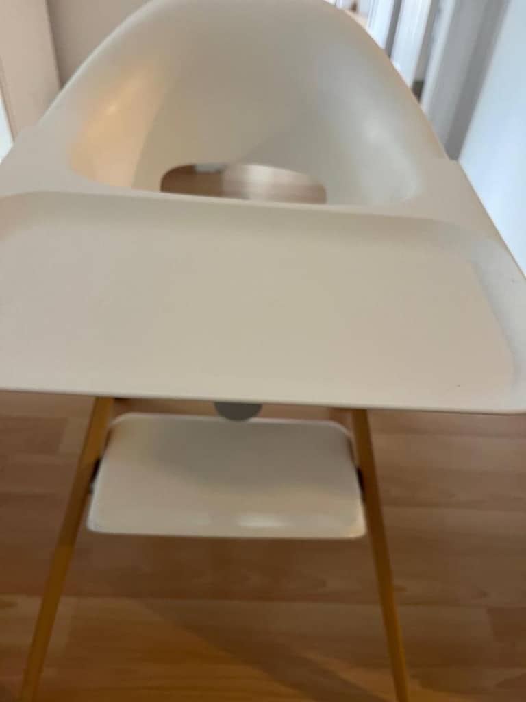 Stokke tertemiz beyaz mama sandalyesi - minder hediye - 7