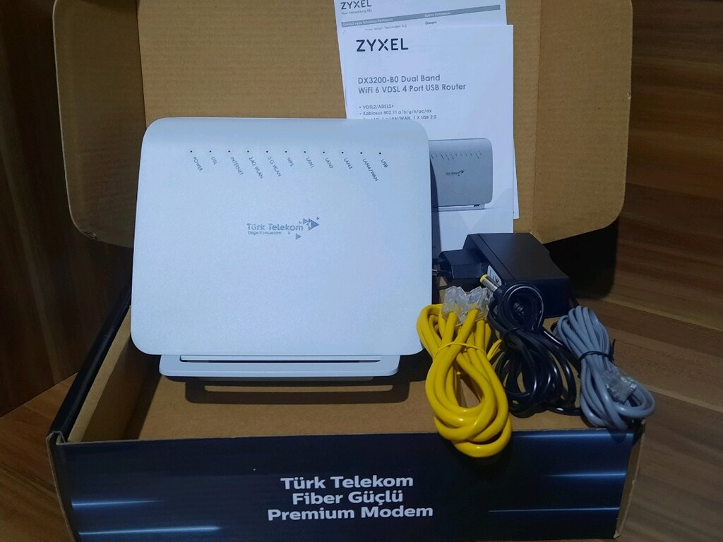 WİFİ 6 VDSL MODEM YENİ NESİL 5G VE 2.4G, ZYXEL, DAAC - 4