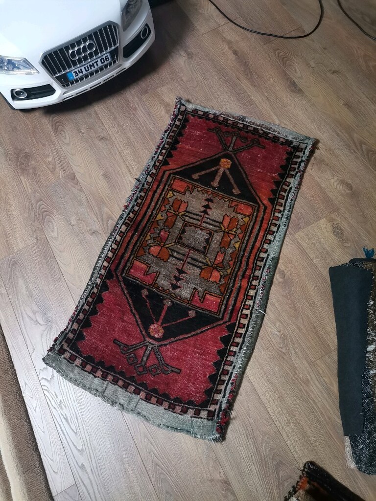 Anadolu kök boya yün halı yastık - 2