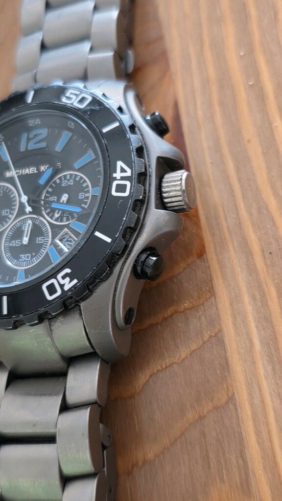 MICHAEL KORS MK-8231 "drake" Titanyum kronometreli kol saati - 5