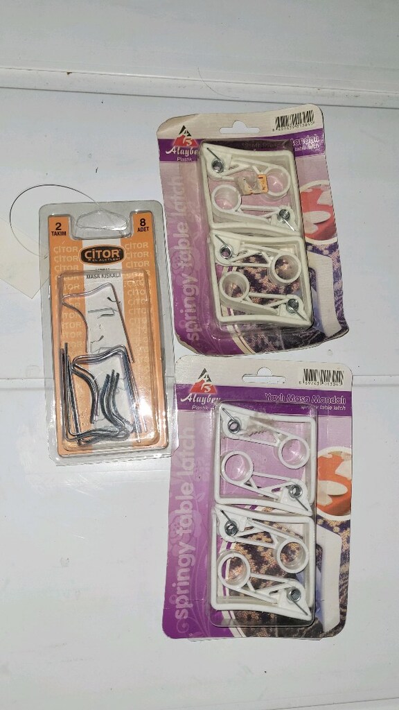 masa kıskacı 3 paket 2 plastik 1 metal - 2