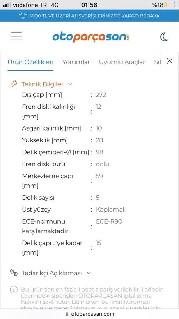 Sıfır Fren Diski - 3