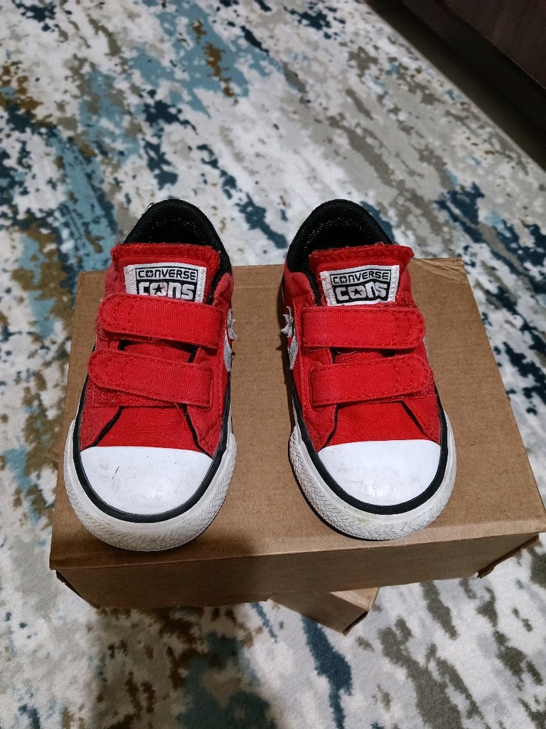 Kırmızı Converse Bebek Spor Ayakkabı - 3
