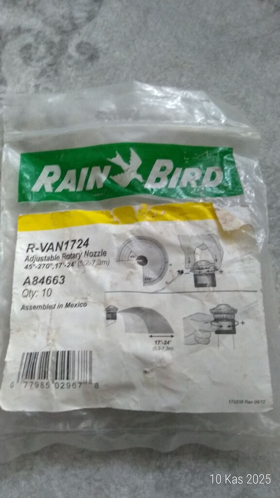 Rain Bird Nozul bahçe sulama - 3