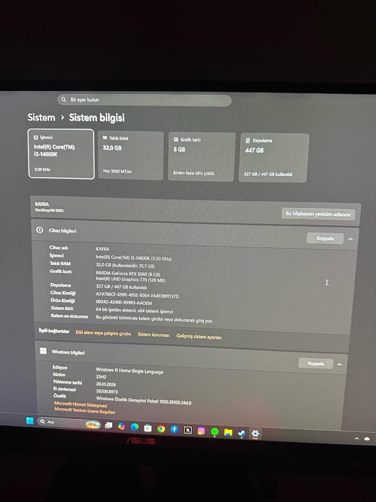 RTX 5060 + i5-14600K + 32GB RAM + 280Hz ASUS VG279QM Gaming PC Set - 4