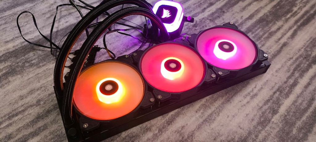 Corsair icue h150 RGB 360mm sıvı soğutma sistemi - 8