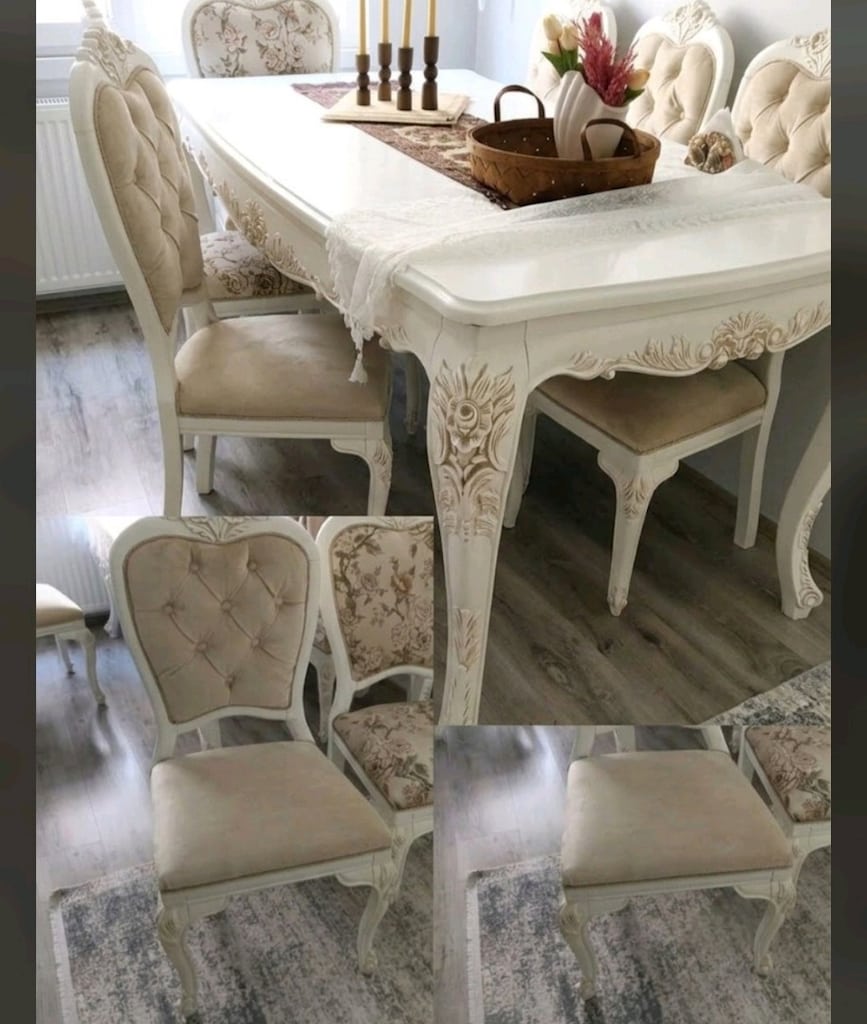 antika vintage sehpa,dresuar, vintage yemek masası takımı,yatakodasıTk - 2