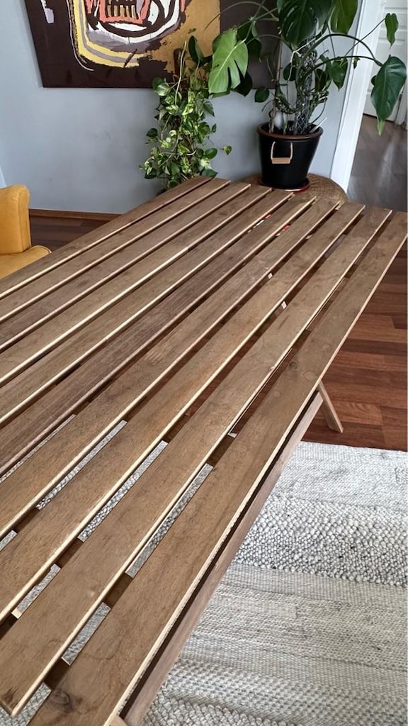ASKHOLMEN açık kahverengi 112x62 cm katlanabilir masa - 9