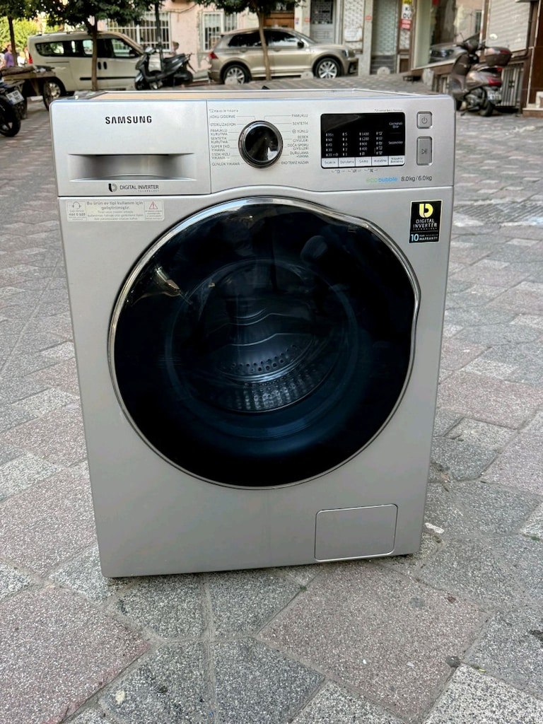 sıfırayrında yenimodel A+++ e enerji 8kğ yıkama 6kğ kurutmalı samsung