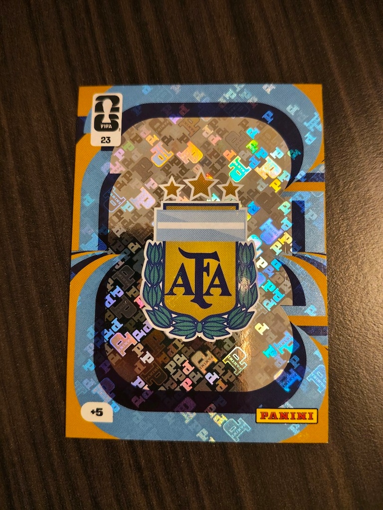 Panini FIFA World Cup 2026 Arjantin AFA Team Badge Holo Rare +5 Nadir - 7