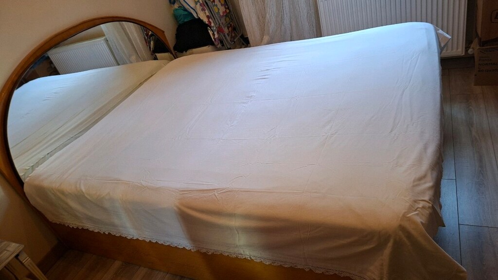 çift kişilik dantelli çarşaf patiska kumaş - 6
