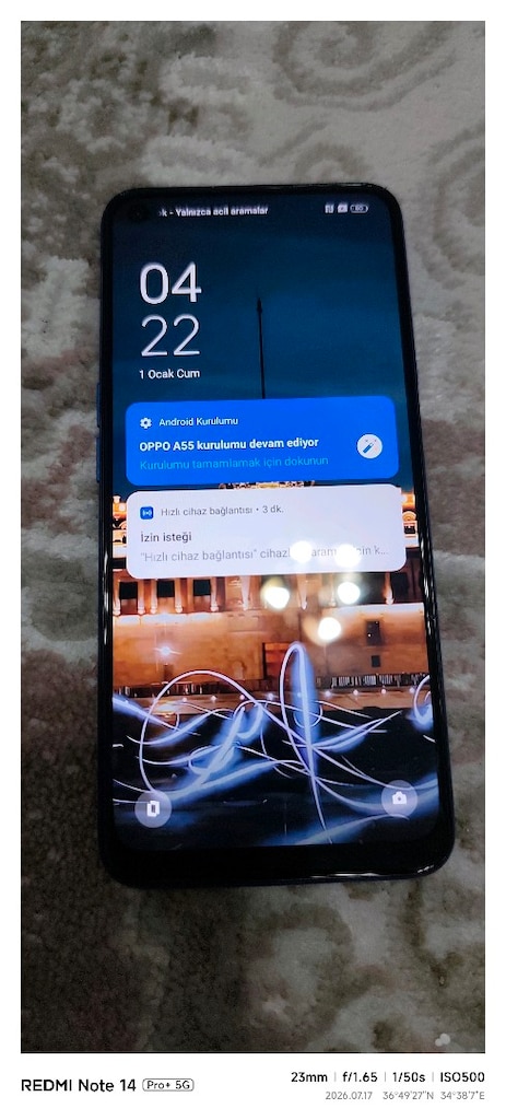OPPO A55 128 GB HAFIZA 8 GB RAM TÜRKİYE CİHAZI ORJİNAL HATASIZ HERŞEY - 4