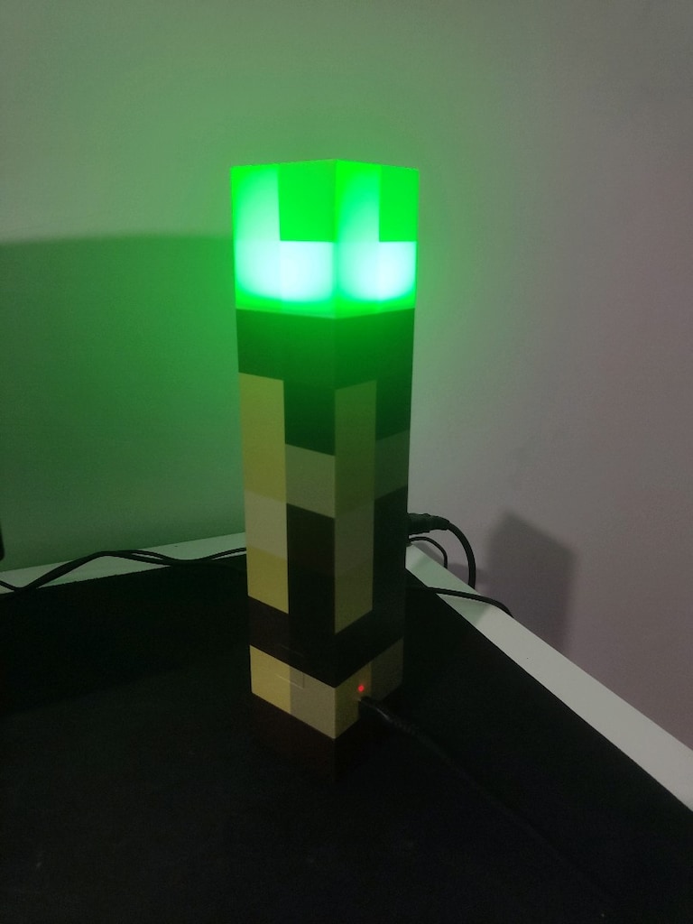 Minecraft Meşale Lamba (Duvara asılabilir) - 4