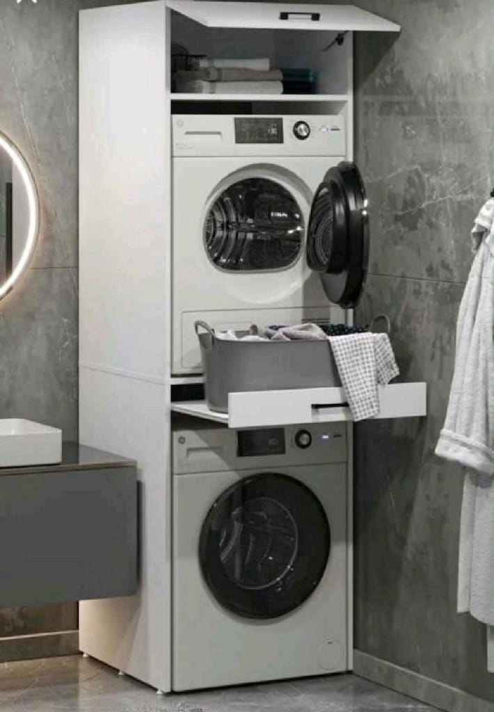 Çamaşır Makinesi Dolabı | Banyo Dolabı | Kurutma Makinesi Üstü Dolap - 3