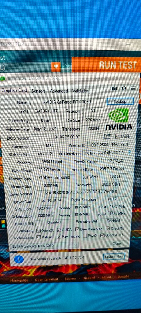 MSİ RTX 3060 12 GB. TEMİZ KULLANILMIŞ - 7