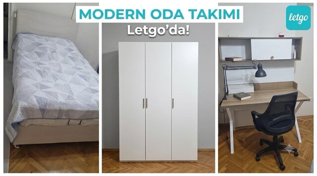 Temiz/Az Kullanılmış Tam Takım Genç & Öğrenci Odası (baza+dolap+masa)