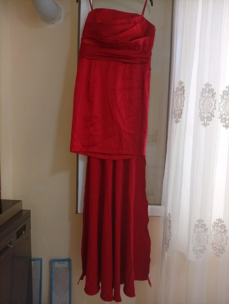 Kırmızı Abiye Elbise - 4