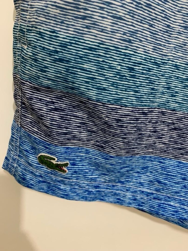 Orijinal Lacoste M-L Mavi deniz Şortu - 4