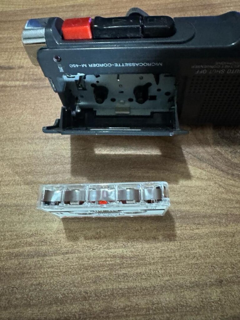 Vintage Sony M-450 Microcassette-Corder Diktatör Orijinal Sony M-450 - 7