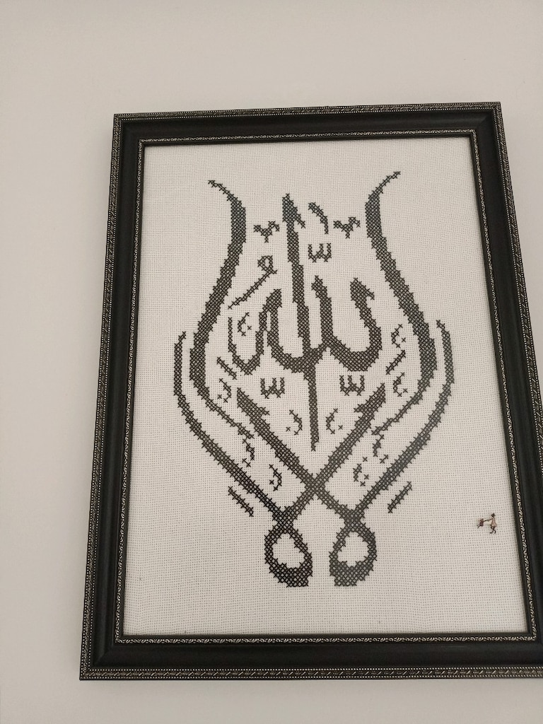 el emeği kanaviçe örme tablolar ölçüsü eni 50 boyu 65 cm - 3