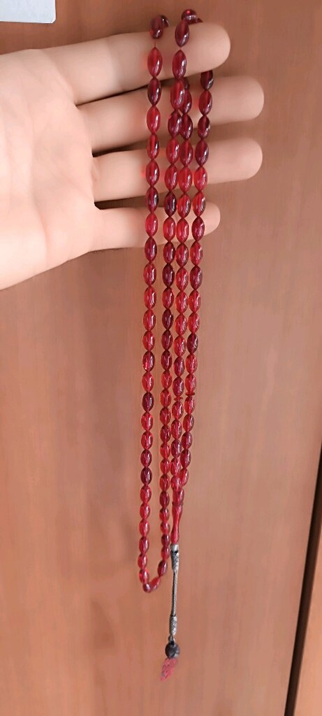 orijina Osmanlıl Ateş kehribarı tespih - 4