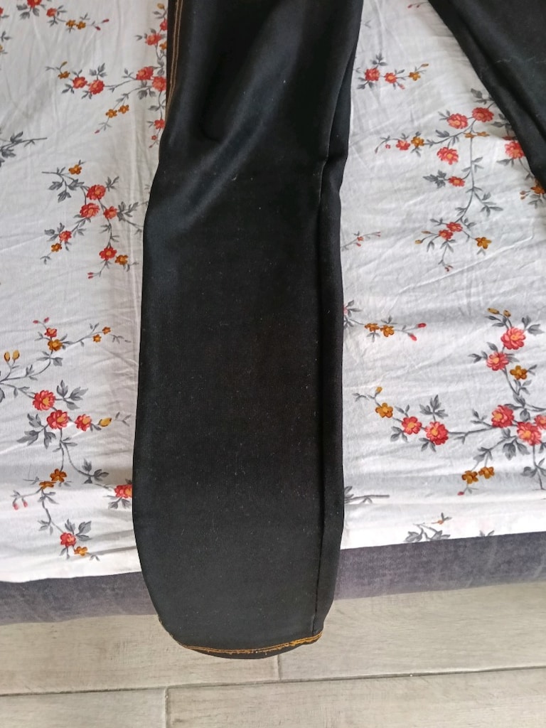 siyah dar jeen kot beli lastikli - 2