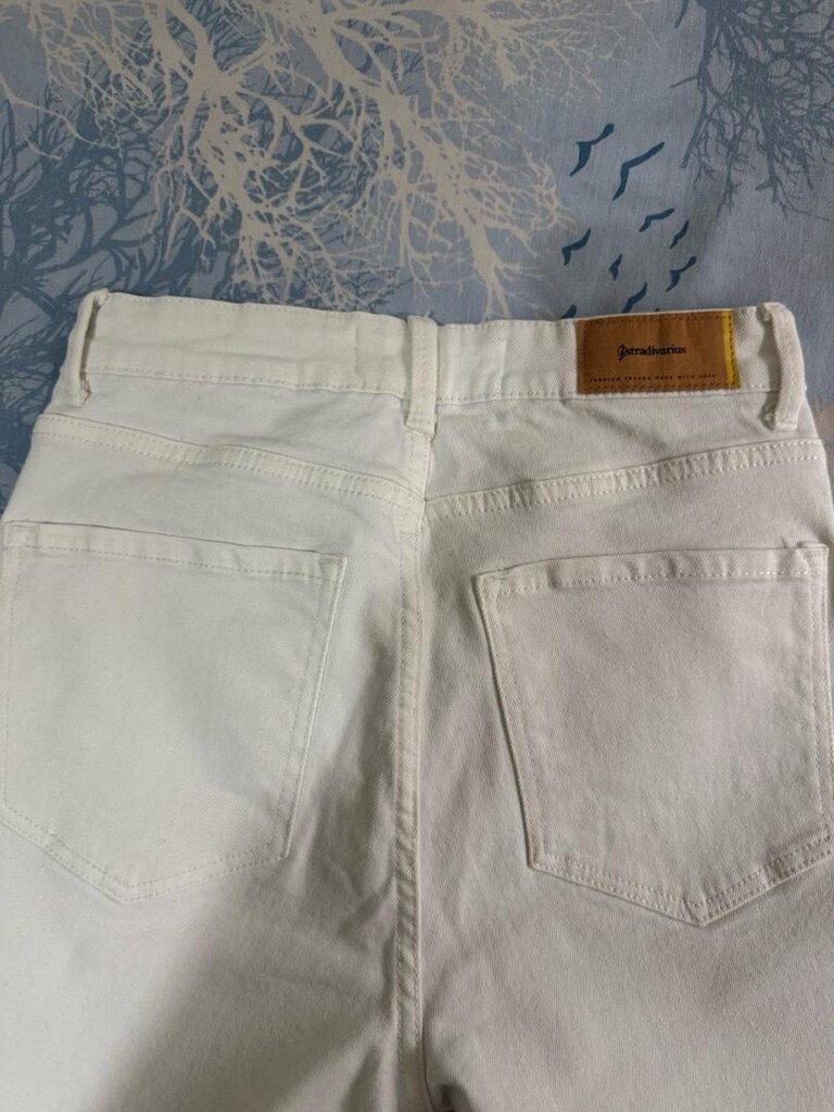 Stradivarius vanilya rengi jean pantolon