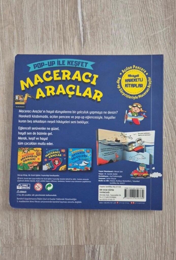 Pop-Up Maceracı Araçlar Çocuk Kitabı - 2
