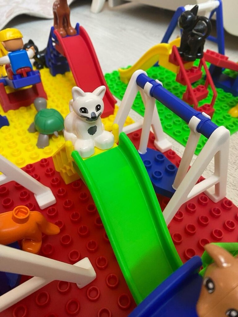Lego duplo uyumlu oyun parkı araçlar - 7