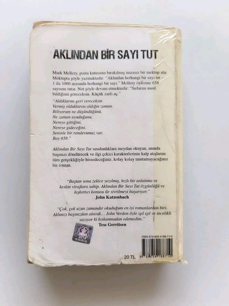Aklından Bir Sayı Tut - John Verdon - 2