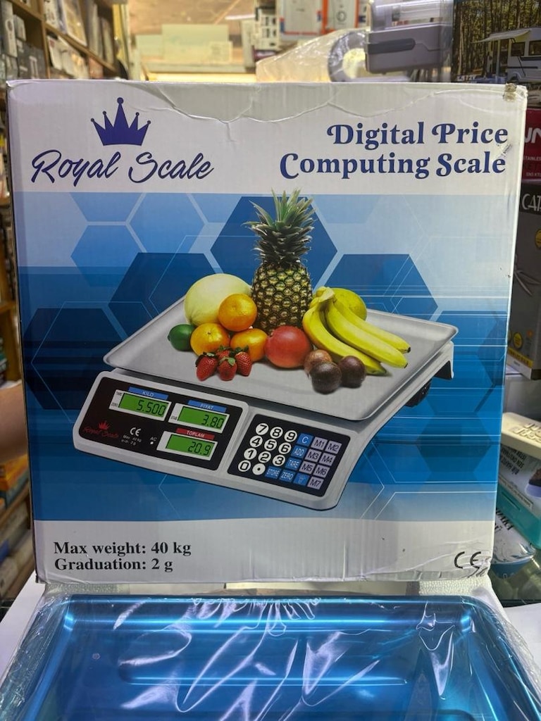 Royal Scale 40Kg 2Gr Dijital Fiyat Hesaplamalı Terazi Çift Ekran - 3
