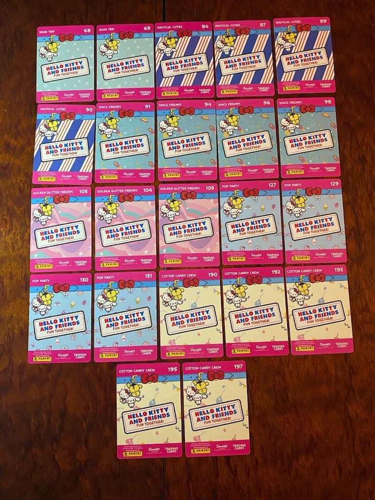 Hello Kitty and Friends Glitter Kartlar - 2