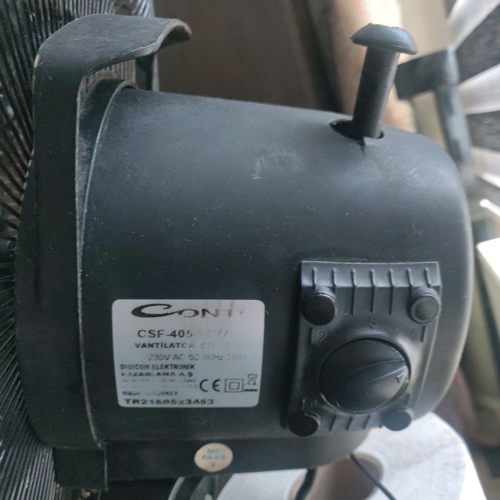 Temiz Conti CSF-405 Vantilatör - 50W Güçlü Soğutmanot.mada üstü modeli - 5