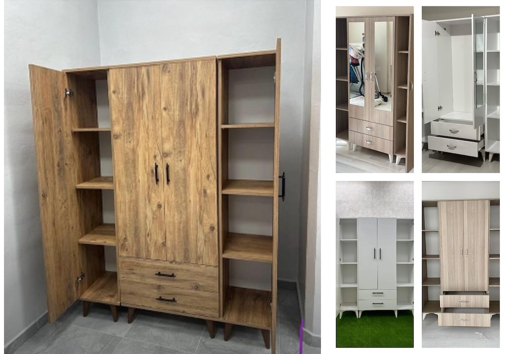 4 kapaklı elbise dolabı tvfgszrexu - 5