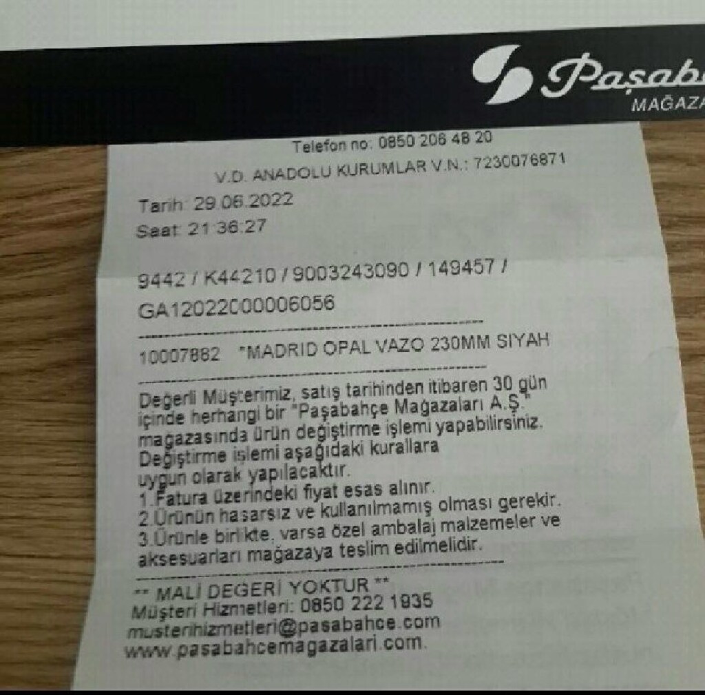PAŞABAHÇE VAZO - 3