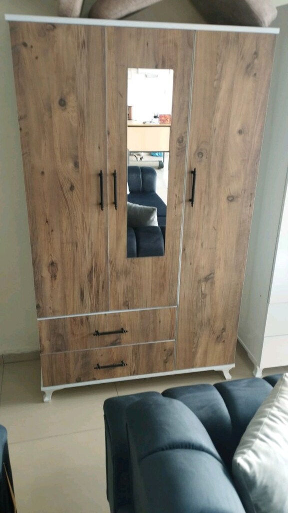 3 KAPILI SIFIR ELBİSE DOLABI MODELLERİ UYGUN FİYATA ŞOK KAMPANYA - 3