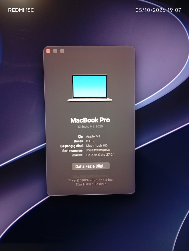 TERTEMİZ MACBOOK PRO M1 - 5