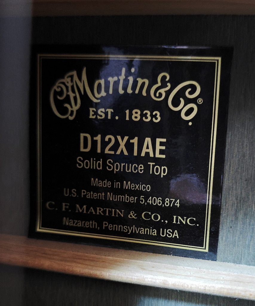 Martin D12X1AE 12-Telli Elektrik Akustik + Epiphone Hardcase - 5