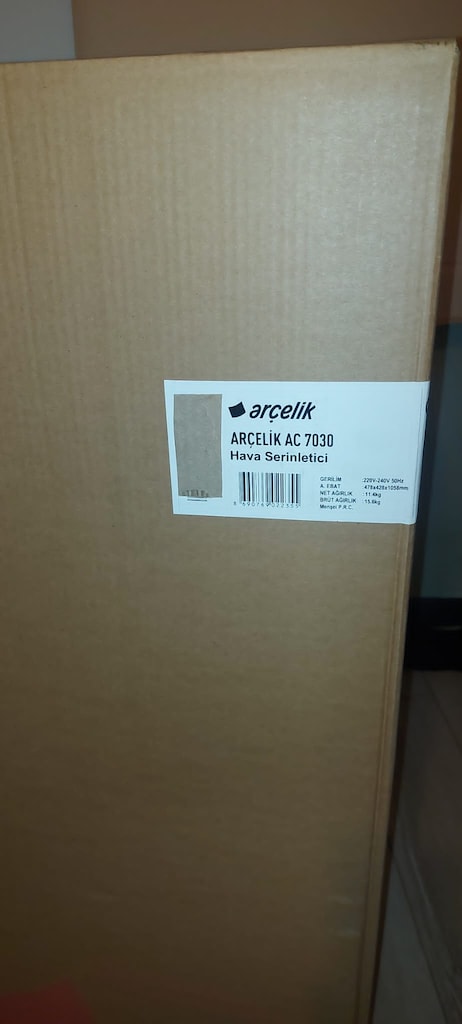 ARÇELİK 7030S HAVA SOĞUTUCU SIFIR KUTUSUNDA 3 DEFA KULLANILDI 8000 TL - 4