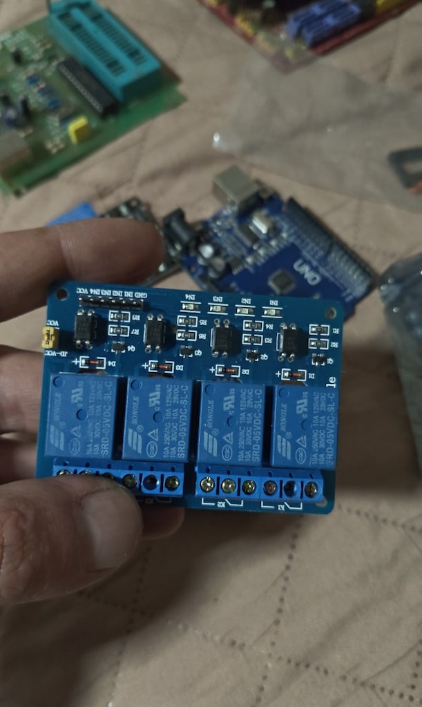 Arduino Uno, Röle, LCD, kablolar vs - 2