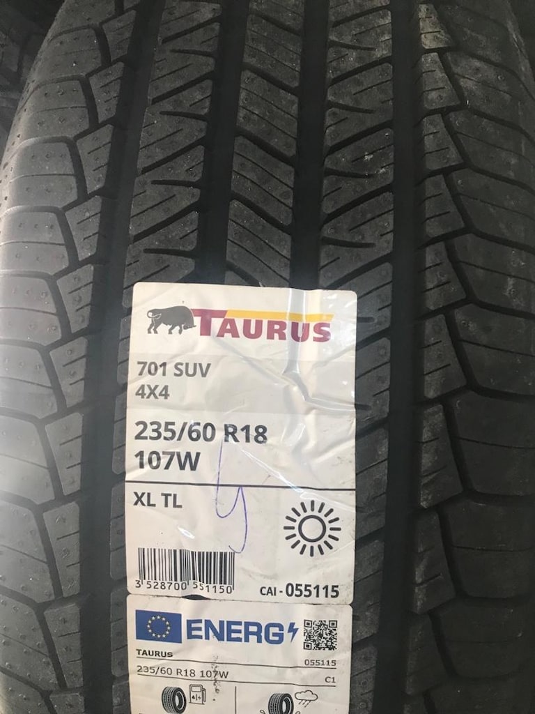 235/60r 18 Ebat Sıfır Suv Yazlık M+S Taurus 2025 - 2