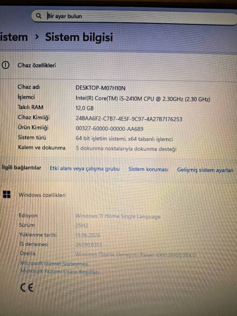 Laptop SAMSUNG i5 İşlemci 17.3 inç Dev Ekran 12GB Ram SSD Pili Sağlam - 5