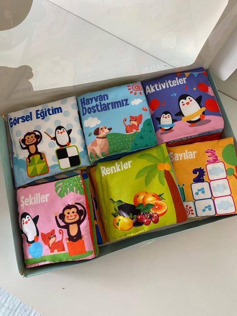 Yumuşak bez bebek kitap seti - 2