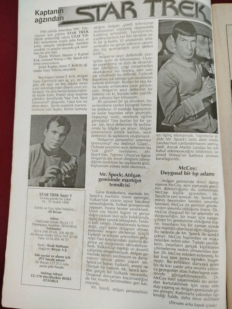 STAR TREK 1,2 takım, 1999-2000 yılı baskı, Alfa Yayınları, bilim kurgu - 3